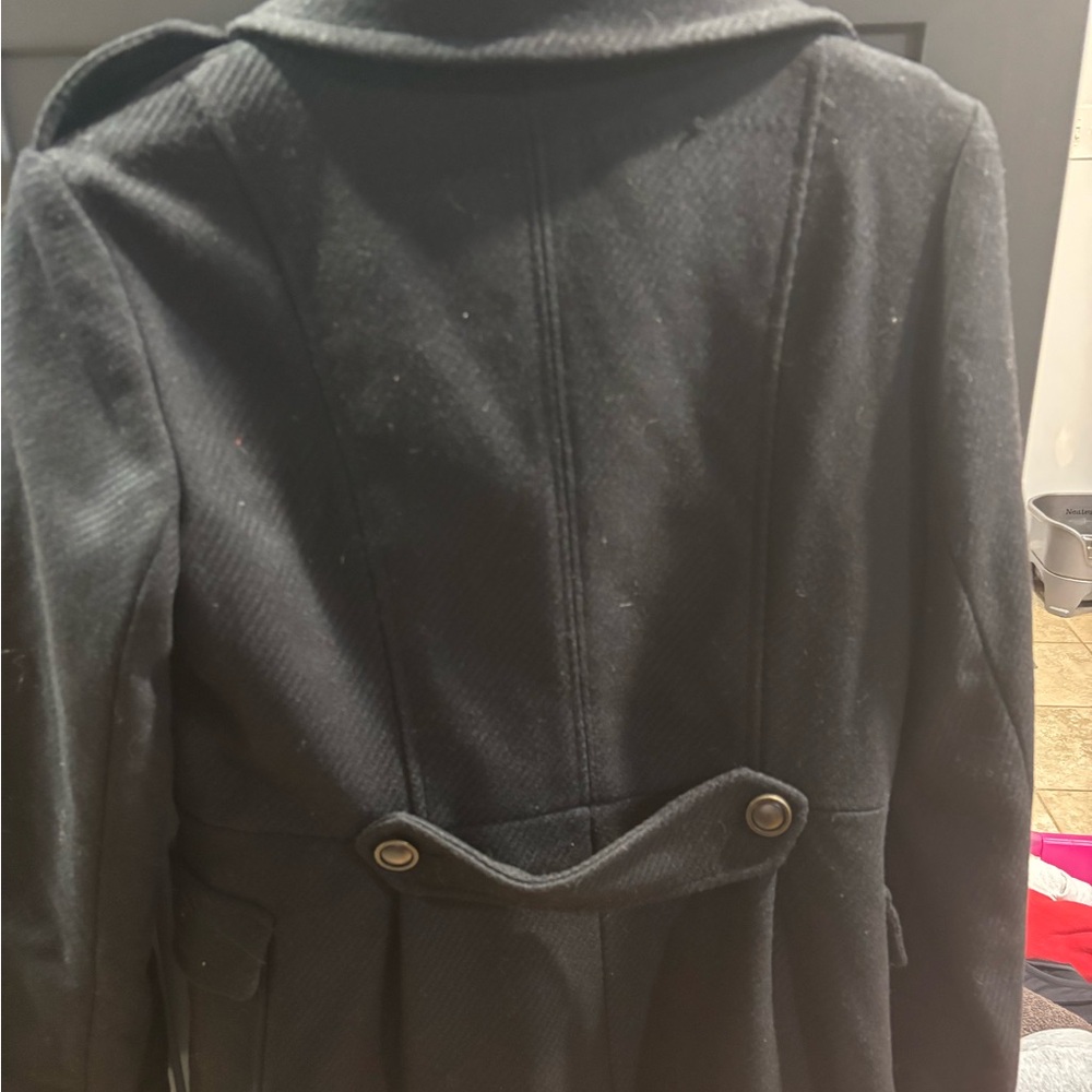 New with tags! GAP Black Double-Breasted Pea Coat - small - Picture 5 of 6